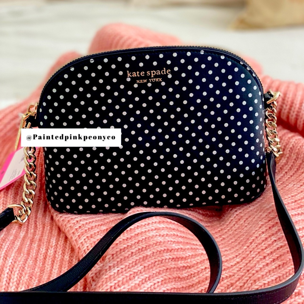 KATE SPADE | Black Polka Dot Purse Crossbody